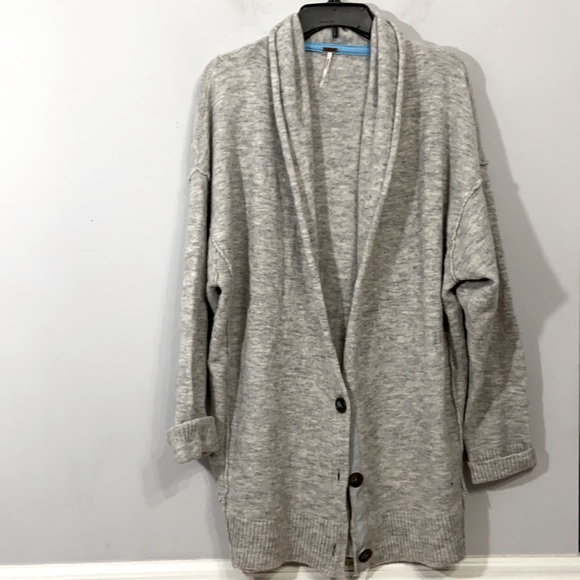 Free People Oversized Cardigan Size S Retail $98 - Picture 1 of 10